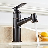 cheap Classical-ORB Bathroom Sink Faucet,Pull out Spray Antique Brass Single Handle One Hole Bath Taps