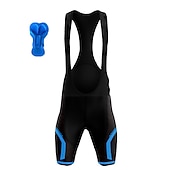 billiga Shorts, tights och byxor för män-Herr Cykelvägshorts Bib-shorts Cykel Haklappshorts Underdelar Bergscykling Vägcykling sporter 3D Tablett Cykel Andningsfunktion Snabb tork Blå Grön Polyester Elastan Kläder Cykelkläder