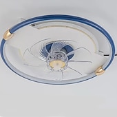 preiswerte Deckenventilator-Leuchten-50 cm LED-Deckenventilator Licht Deckenventilator Metall lackiert moderne 220-240V