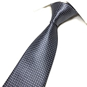 economico Cravatte e papillon da uomo-Per uomo Cravatte Da ufficio Matrimonio Signore Tinta unita Formale Attività commerciale