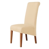 cheap Dining Chair Cover-Dining Chair Covers, Burgundy Stretch Chair Cover, Spandex High Back Chair Protector Covers Seat Slipcover with Elastic Band for Dining Room,Wedding