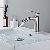 cheap Classical-Bathroom Sink Faucet - Waterfall Electroplated Centerset Single Handle One HoleBath Taps