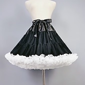 baratos anágua-Anágua Tutu Sob saia Princesa Doce lolita Anos 50 Retro Vintage Adulto Mulheres Carnaval Baile de Máscaras Festa Espetáculo Festa de Chá Vestir-se