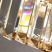 お買い得  リング＆ラウンドデザイン-60cmのユニークなデザインのシャンデリアクリスタルペンダントライトは北欧スタイルのモダンなリビングルームのダイニングルーム220-240vを導きました