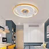 preiswerte Deckenventilator-Leuchten-50 cm LED-Deckenventilator Licht Deckenventilator Metall lackiert moderne 220-240V