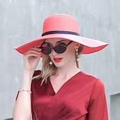 levne Party klobouky-Polyesterové klobouky s pleteným popruhem 1KS svatební  Melbourne Cup čelenka oblékněte se ohromit klobouky dostihový den šaty
