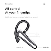 baratos Auscultadores TWS True Wireless-Fone de Ouvido YYK525 Bluetooth Sem Fio Compatível Fone de Ouvido de Negócios Handsfree Mini Embutido com Microfone para Condução de Carro