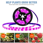 Недорогие Освещение для роста растений-5 м светодиодный светильник для выращивания, полный спектр постоянного тока, 5 В, usb, светильник для выращивания растений, светодиодная лента, фитолампа для рассады овощей, цветов, палатка для