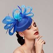 halpa Juhlahatut-fascinators kentucky derby hattu höyhenet net pillbox hattu naisten päivä melbourne cup cocktail royal astcot päähineet höyhenhattu päähine päähineet