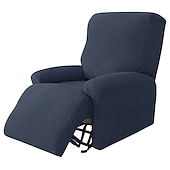 お買い得  リクライニングチェアカバー-1セット4ピースストレッチリクライニングソファカバー、バーガンディジャカードスパンデックスリクライニングソファカバー、リクライニングチェアカバー、フォームフィット、滑り止めリクライニングスリップカバー、標準大型リクライニングチェア、シーバスソファ用