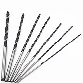 お買い得  ドリルビットセット-7本3フルートウッドドリルビットセット4mm-12mm12インチブラッドポイントツイストドリルビットセット300mm長の大工用ウッドドリルツール