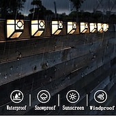 economico Applique per esterni-2 pz applique da parete per esterni led solare retro giardino luce impermeabile cortile illuminazione per giardino balcone recinzione decorazione paesaggio lampione