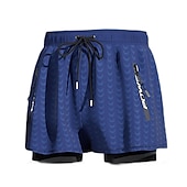 abordables maillot de bain boxer homme-Homme Short de bain Short de Bain Natation Séchage rapide Poids Léger Short de bain Maillot de bain Avec poches Doublure de compression Cordon Natation Surf Plage Sports nautiques Couleur Pleine Eté