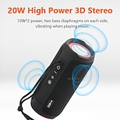 Недорогие Динамики-TG227 Bluetooth-динамик Bluetooth На открытом воздухе Стереозвук Беспроводные колонки Динамик Назначение Мобильный телефон