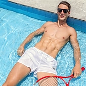 voordelige Heren Zwemshorts-Voor heren Lange zwembroeken Zwemshorts Sneldrogend Lichtgewicht Boardshorts Badpak Met zakken Mesh voering Trekkoord Zwemmen Surfen Strand Watersport Effen Zomer