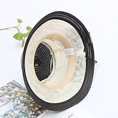 baratos Chapéu de Festa-Chapéu Kentucky Derby Chapéus Palha Renda Chapéu de balde Chapéu de palha Chapéu de sol Casual Feriado Copa Melbourne coquetel Royal Astcot Elegante Estilo vintage Com Laço Renda Capacete Chapéu