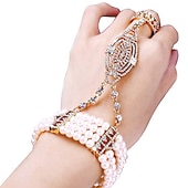 baratos Acessórios e mais-Retro Vintage Anos 20 Baile de Máscara O Grande Gatsby charleston Convidado do casamento Fantasia Mulheres Baile de Máscaras Festa / Noite Recepção de Casamento Festa de Solteira Adulto 1 Bracelete