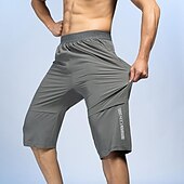 baratos Calças e Calções-Homens Shorts de caminhada Verão Ao ar livre Respirável Secagem Rápida Bolso Com Zíper Leve Calças Capri Calças Com Cordão Cintura elástica Exército verde sete Cáqui Sete Pesca Alpinismo Praia M L XL