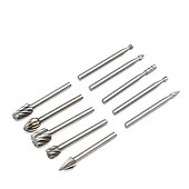economico set di punte da trapano-10 pz 1/8 &#039;&#039; gambo in acciaio hss frese rotative taglierina incisione rettifica bit per strumenti di taglio di file rotanti la lavorazione del legno fai da te