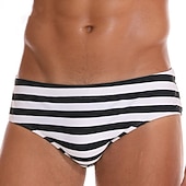 baratos Calções de Banho Masculinos-Homens Shorts de Natação Calção Justo de Natação Sunga de Natação Elastano Calças Respirável Secagem Rápida Micro-Elástica 2 em 1 Com Cordão - Natação Surfe Praia Esportes Aquáticos Cor Sólida