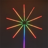 economico Controllo WiFi e musica-fuochi d&#039;artificio starburst luci di striscia a led sincronizzazione musicale sogno cambia colore 5050 smd app controllo intelligente festa di natale decorazione di festa