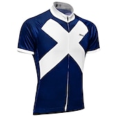 abordables Maillots pour hommes-21Grams Homme Maillot Velo Cyclisme Manche Courte Cyclisme Maillot Top avec 3 poches arrière VTT Vélo tout terrain Vélo Route Résistant aux UV Respirable Séchage rapide Poche arrière Blanche Rouge