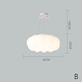 preiswerte Einbauleuchten-30 cm wolken deckenleuchte led pendelleuchte kronleuchter wohnzimmer kinderzimmer deckenleuchte einfach nordisch kreativ netzwerk rot kürbis lampe restaurant schlafzimmer