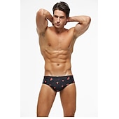halpa Miesten uimapuvut-Miesten Uimashortsit Uimahousut Brief-uimahousut Spandex Alaosat Hengittävä Nopea kuivuminen Mikrojoustava 2 in 1 Kurenauha - Uinti Lainelautailu Hiekkaranta Vesiurheilu Yhtenäinen Kevät Kesä