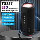 Недорогие Динамики-TG227 Bluetooth-динамик Bluetooth На открытом воздухе Стереозвук Беспроводные колонки Динамик Назначение Мобильный телефон