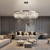 billige Lysekroner-80 cm unikt design lysekrone hengelys led krystall nordisk stil stue soverom 220-240v