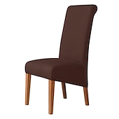 cheap Dining Chair Cover-Dining Chair Covers, Burgundy Stretch Chair Cover, Spandex High Back Chair Protector Covers Seat Slipcover with Elastic Band for Dining Room,Wedding