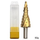 cheap Drill Bit Set-HSS Step Drill Bits 4mm-20mm Spiral groove Power Tools Triangular handle Wholesale Price High Quality metal Drilling Titanium