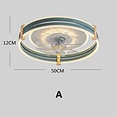 economico Lampade da soffitto con dimmer-Lampada Da Soffitto A Led Di Lusso Con Ventilatore A Soffitto Lampada Da Soffitto
