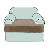 abordables Housse de fauteuil et d&#039;accoudoir de canapé-Housse de siège de canapé extensible canapé t coussin de siège housse de coussin élastique canapé fauteuil causeuse 3 places gris uni solide doux durable lavable