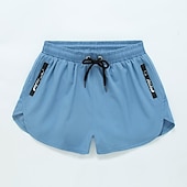 abordables maillots de bain et shorts de surf-Homme Short de bain Short de Bain Natation Séchage rapide Poids Léger Short de bain Maillot de bain Avec poches Doublure de compression Cordon Natation Surf Plage Sports nautiques Couleur Pleine Eté