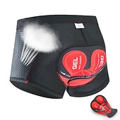 billiga Shorts, tights och byxor för män-Herr Undershorts till cykling Cykelunderkläder Cykelshorts Cykel Herr Boxer Bergscykling Vägcykling sporter Rand 3D Tablett Cykel Andningsfunktion Fuktabsorberande Svart Röd Polyester Elastan Kläder