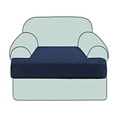 abordables Housse de fauteuil et d&#039;accoudoir de canapé-Housse de siège de canapé extensible canapé t coussin de siège housse de coussin élastique canapé fauteuil causeuse 3 places gris uni solide doux durable lavable