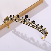 preiswerte Diademe &amp; Krone-Krone Tiara Haarbänder Kopfschmuck Strass Legierung Herbst Hochzeitsfeier  Abend Retro Süß Mit Kristall  Strass Geteiltes Gelenk Kopfschmuck Kopfbedeckung Kleid beeindrucken