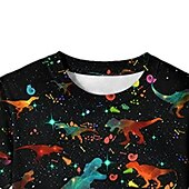 levne 3D vize a geometrie chlapce-Chlapecké 3D Zvíře Dinosaurus Tričko Krátký rukáv 3D tisk Léto Jaro Aktivní Sportovní Módní Polyester Děti 3-12 let Venkovní Denní Vevnitř Běžný