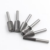 ieftine set de burghie-6 bucăți 6 mm tijă rotundă din oțel tungsten freze freze freza gravare șlefuire pentru unelte rotative pentru prelucrarea lemnului diy