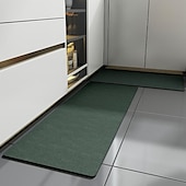 お買い得  キッチンラグ＆マット-キッチンフロアマット 滑り止め・防油 ワイプフリー 家庭用吸水・吸油・フロアマット 防水・防油カーペット 汚れ防止マット