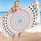 economico Accessori per valigie e borsoni da viaggio-telo mare, teli mare in microfibra di grandi dimensioni per i viaggi, asciugamano ad asciugatura rapida per nuotatori teli mare a prova di sabbia per donne uomini ragazze, fantastici teli piscina