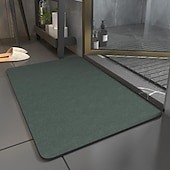 cheap Absorbent Bathroom Rug-Absorbent Bath Mat Non-slip, Diatomaceous Rubber Non Slip Quick Dry Super Absorbent Thin Bathroom Rugs Fit Under Door-Washable Bathroom Floor Mats-Shower Rug for in Front of Bathtub, Shower