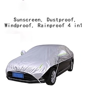 preiswerte Auto-Abdeckungen-Starfire Sonnenschirm regenfester Sonnenschutz hagelfest Wärmeisolierung universell echtes Oxford-Stoff Autojacke spezielles Halbabdeckungsmodell