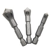 cheap Drill Bit Set-90 Degrees Hex Shank Inch System Inclined Hole Chamfering Cutter Internal Chip Removal Spot Facer Chamferer Deburring Woodworking