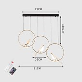 ieftine Lumini pandantive-91 cm pandantiv reglabil candelabru cu led design pasăre metal contemporan stil nordic sufragerie 110-120v 220-240v