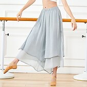 preiswerte Ballettbekleidung-Ballett Hosen Pure Farbe Damen Ausbildung Freizeitskleidung Hoch lyocell