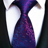 cheap Men&#039;s Ties &amp; Bow Ties-Men&#039;s Necktie - Floral Ties Classic Fashion Party Meeting Outfit Business Neck Ties 1 Pc Necktie Mens Classic Necktie Floral Neckties Print Jacquard Tie Fashion Vintage Formal Business