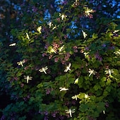 cheap Solar String Lights-Dragonfly Solar String Lights Outdoor 6.5M 30LEDs Waterproof Solar Fairy Lights 8 Modes Decorative Lights for Patio Garden Yard Fence Wedding Christmas Party Warm White RGB Multicolor