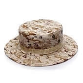 abordables Gorros-gorra táctica del ejército de camuflaje para hombres y mujeres sombrero boonie militar sombrero para el sol sombrero de pesca gorra de ala ancha al aire libre protección uv transpirable secado rápido sombrero que absorbe el sudor para la caza pesca escala
